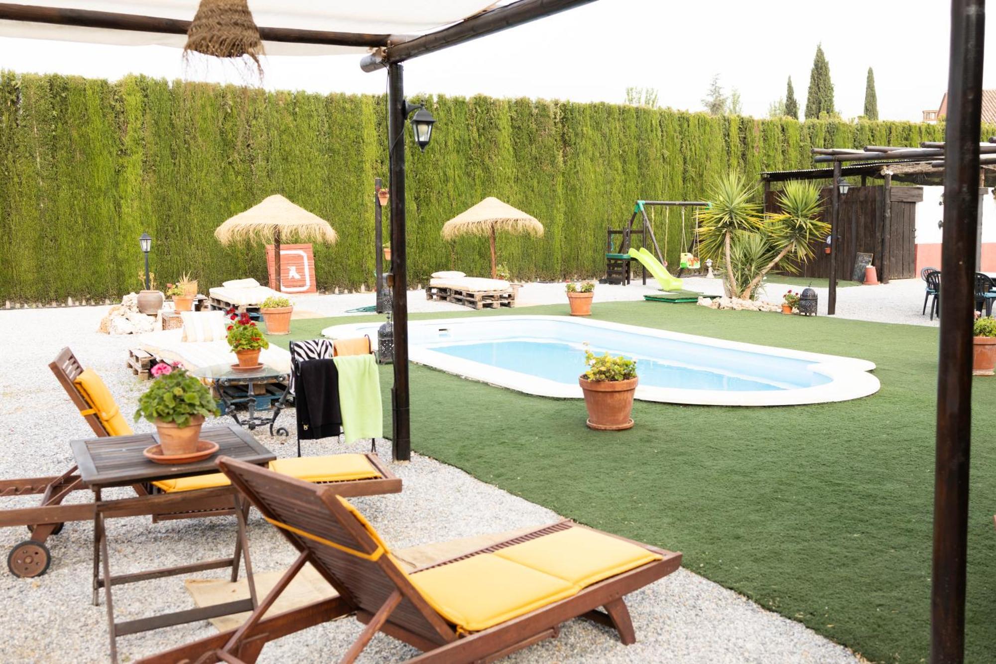 La Cuadra, Finca A Los Pies De Sierra Nevada, A 10 Minutos Del Centro, Piscina, Jardin, Barbacoa 라 수비아 외부 사진